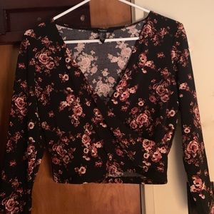 Floral forever 21 blouse